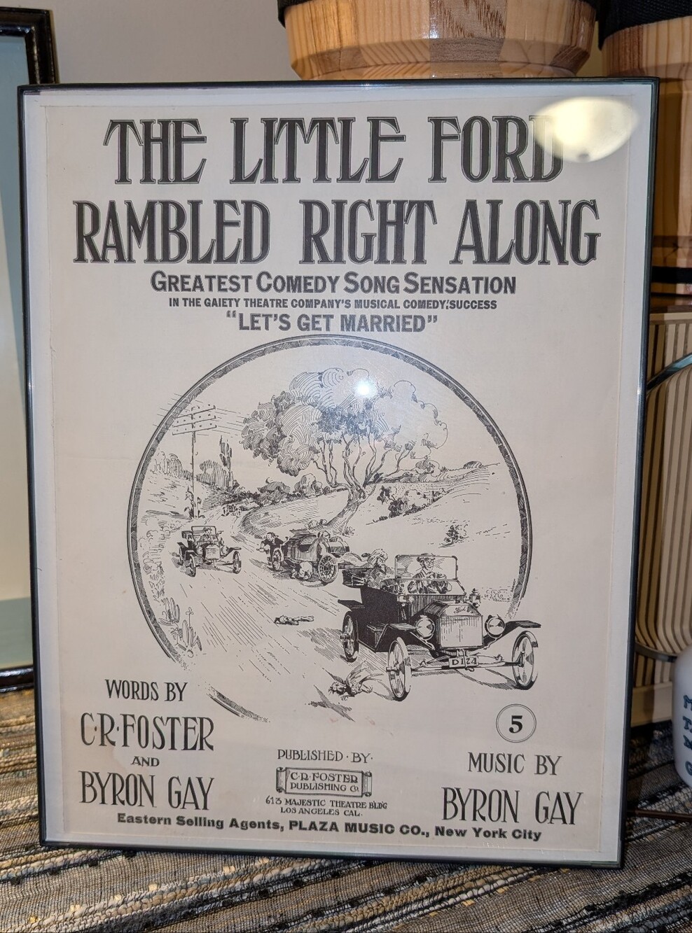 1914 Sheet Music for The Little Ford Rambled Right Along